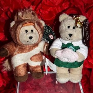 NWT🌸Starbucks 2026🐴 2 Bearista Keychains: Cherry Blossom & Year of the Horse